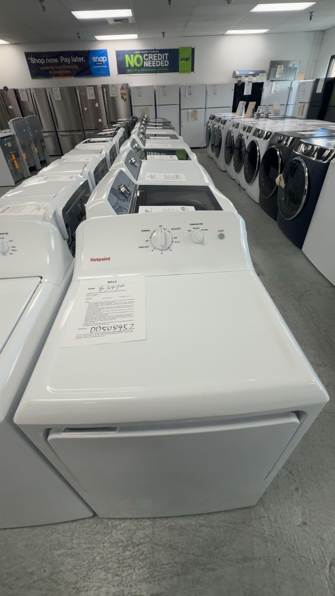 Hotpoint (Manufactured by GE) 6.2 cu. ft. vented ELECTRIC Dryer with Auto Dry
