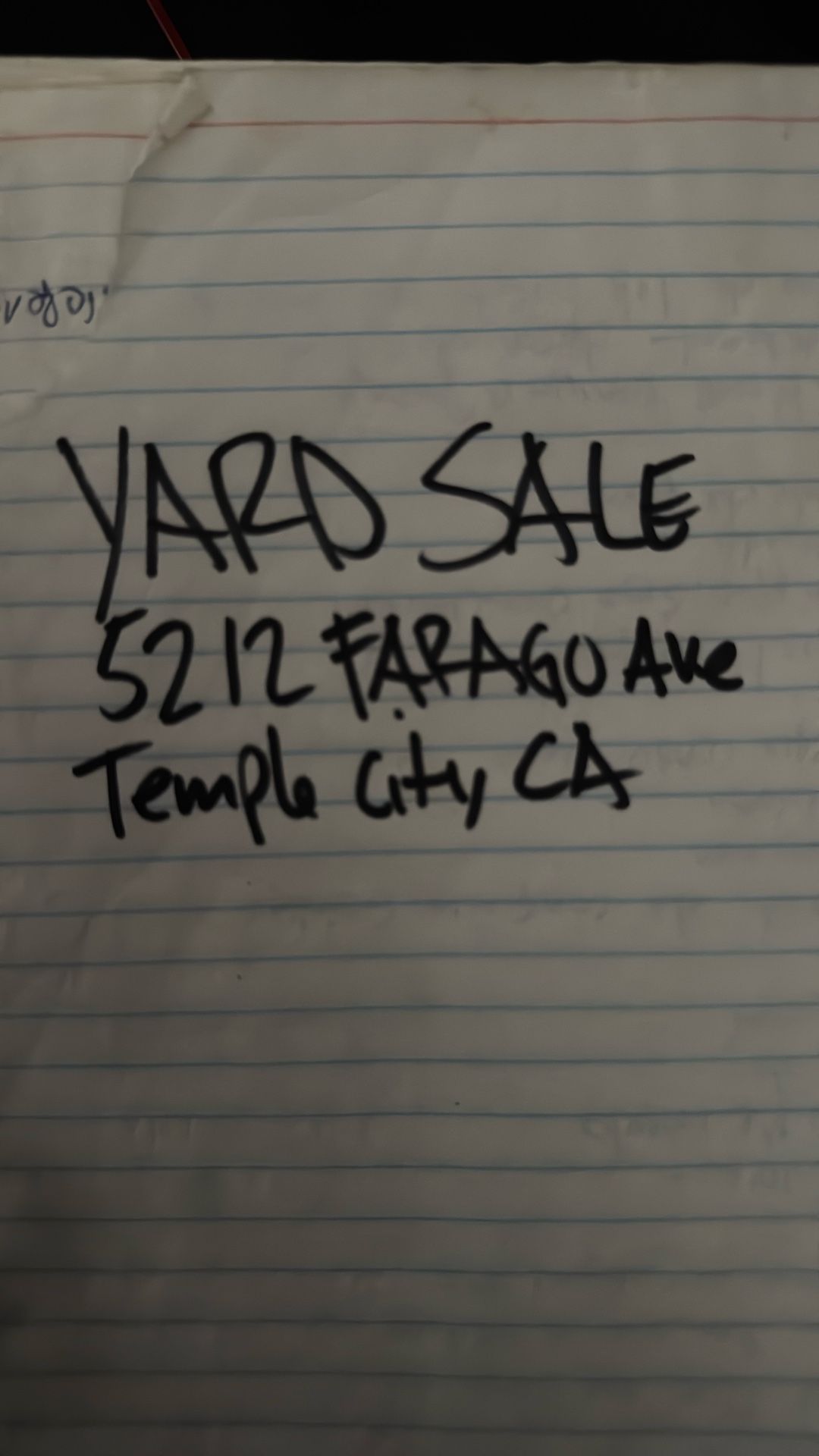 Yard Sale