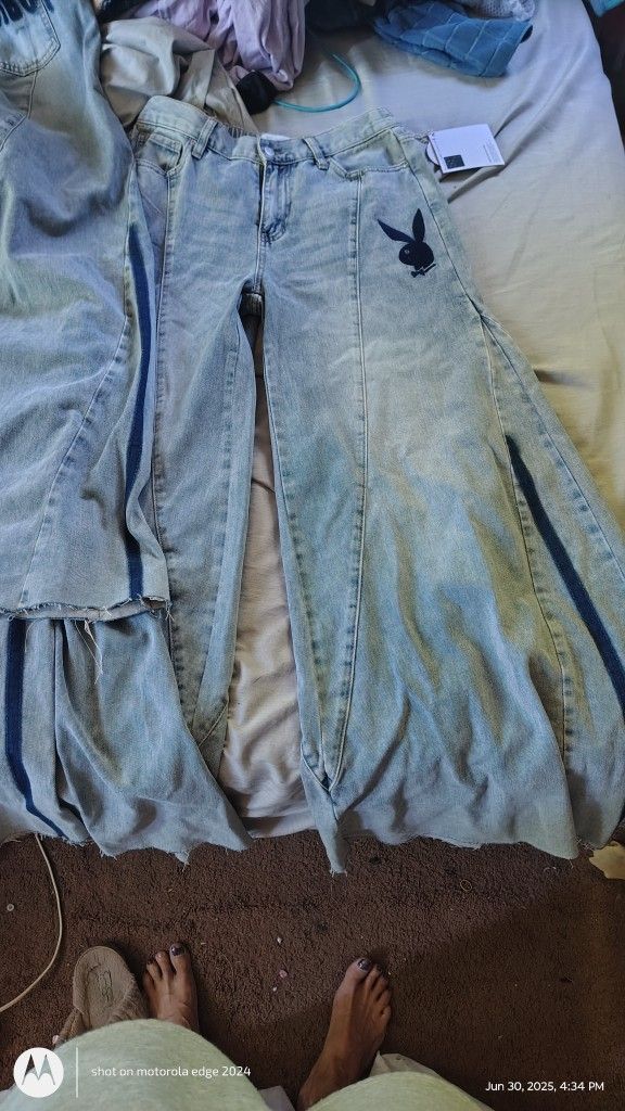 New WIDE LEG Playboy Jeans