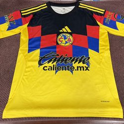 Playera 2025-2026 Adidas Club America home yellow jersey