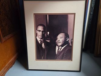 Malcolm X & MLK Framed Photo Print
