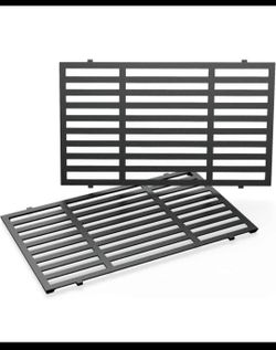 7637 Grill Grates for Weber Spirit E210,17.5 Inch Grill Parts for Weber Spirit E210 , E220 ,S210 ,S220 ,S215 with Front Control,Cast Iron Replacement 