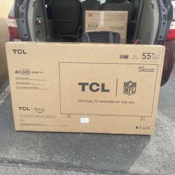 TCL 55-Inch Class S5 UHD 4K LED Smart TV with Fire TV (55S551F, 2024 Model), Dolby Vision, HDR PRO+, Dolby Atmos, Alexa Built-in with Voice Remote, Ap