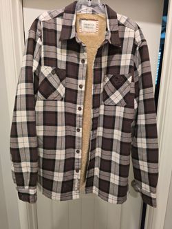 American Threads Sherpa-Lined Flannel Shirt Jacket