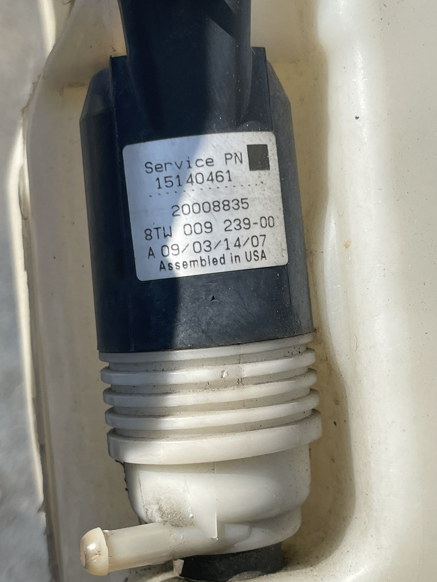 Washer Fluid Pump