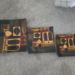 Art Set Of 3 -- Great Condition!