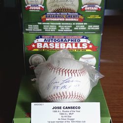 Jose Canseco 88 AL MVP Autographed Baseball