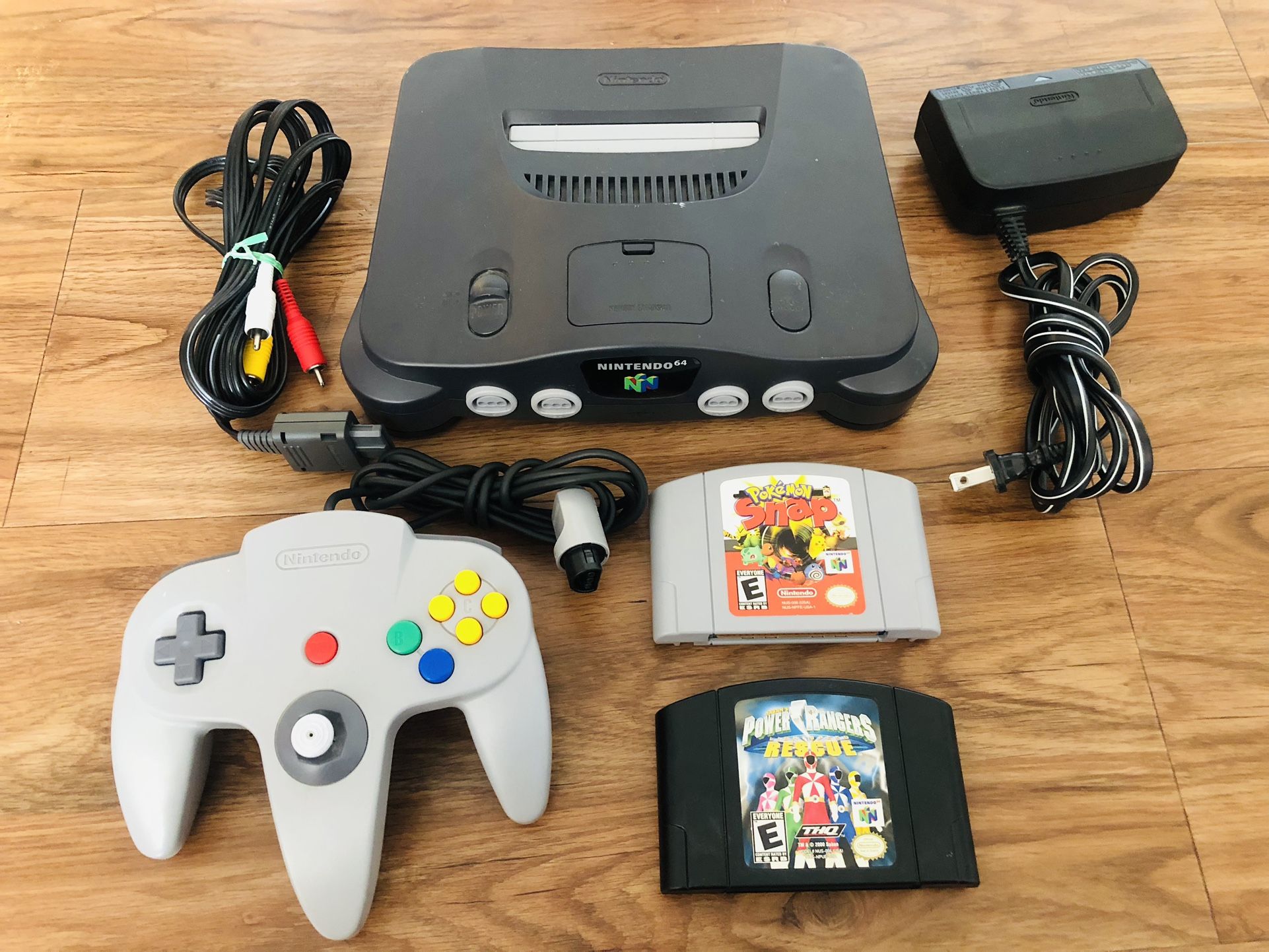 N64 Nintendo 64 Console with Controller, Pokémon, Power Ranger