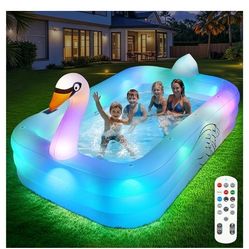 New Pool with LED Lights and Remote Control