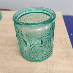 Set If 12 Teal Votive Holders