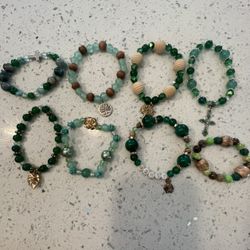 Handmade Green Bracelets 