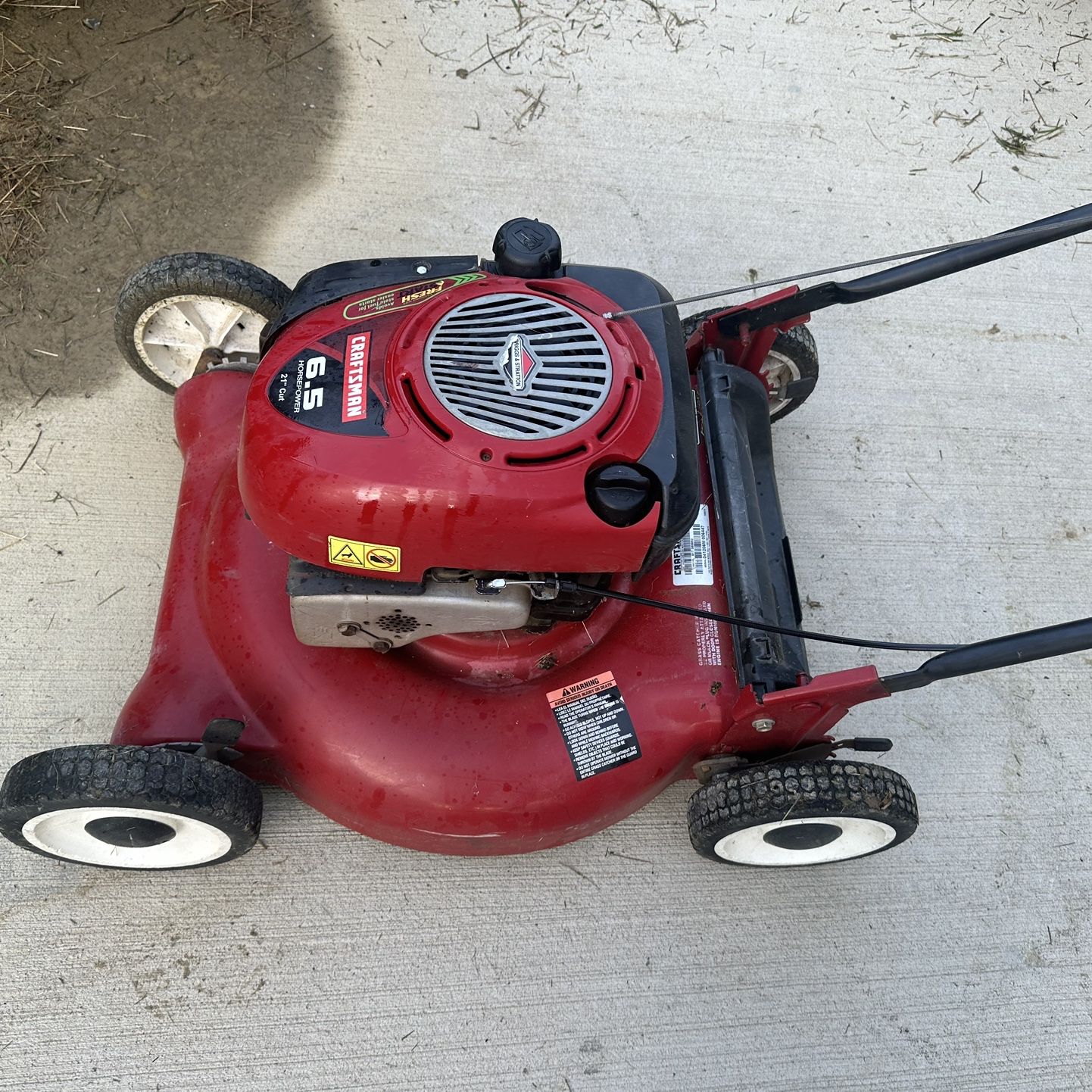Craftsman 21 6.5 hp lawn mower best sale