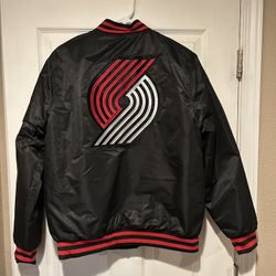 NEW Portland Trail Blazers bomber Jacket Medium 