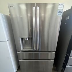 LG Counter Depth French Door 36”W Refrigerator, Fully Tested, Open Box, Warranty, Delivery Available