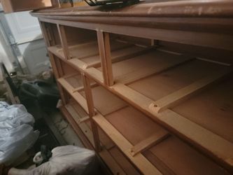 All wood 7 drawer dresser