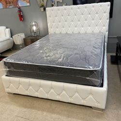 Queen Size Mattress 12” Inches Thick Plush Firm New From Factory Wrapped in Plastic Also Available: Twin, Full And King Same Day Delivery 