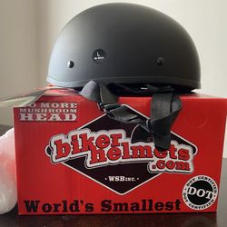 crazy al's world's smallest motorcycle helmet lightest DOT Beanie Flat Black No Peak XXL 60.00 23 1/4 Crazy Al Smallest Dot Helmet