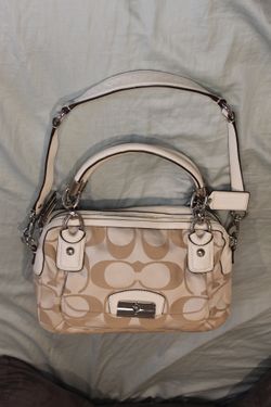Coach Kristin Signature Double Zip Satchel