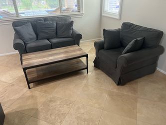 Small Sofa, Chair, Coffee Table
