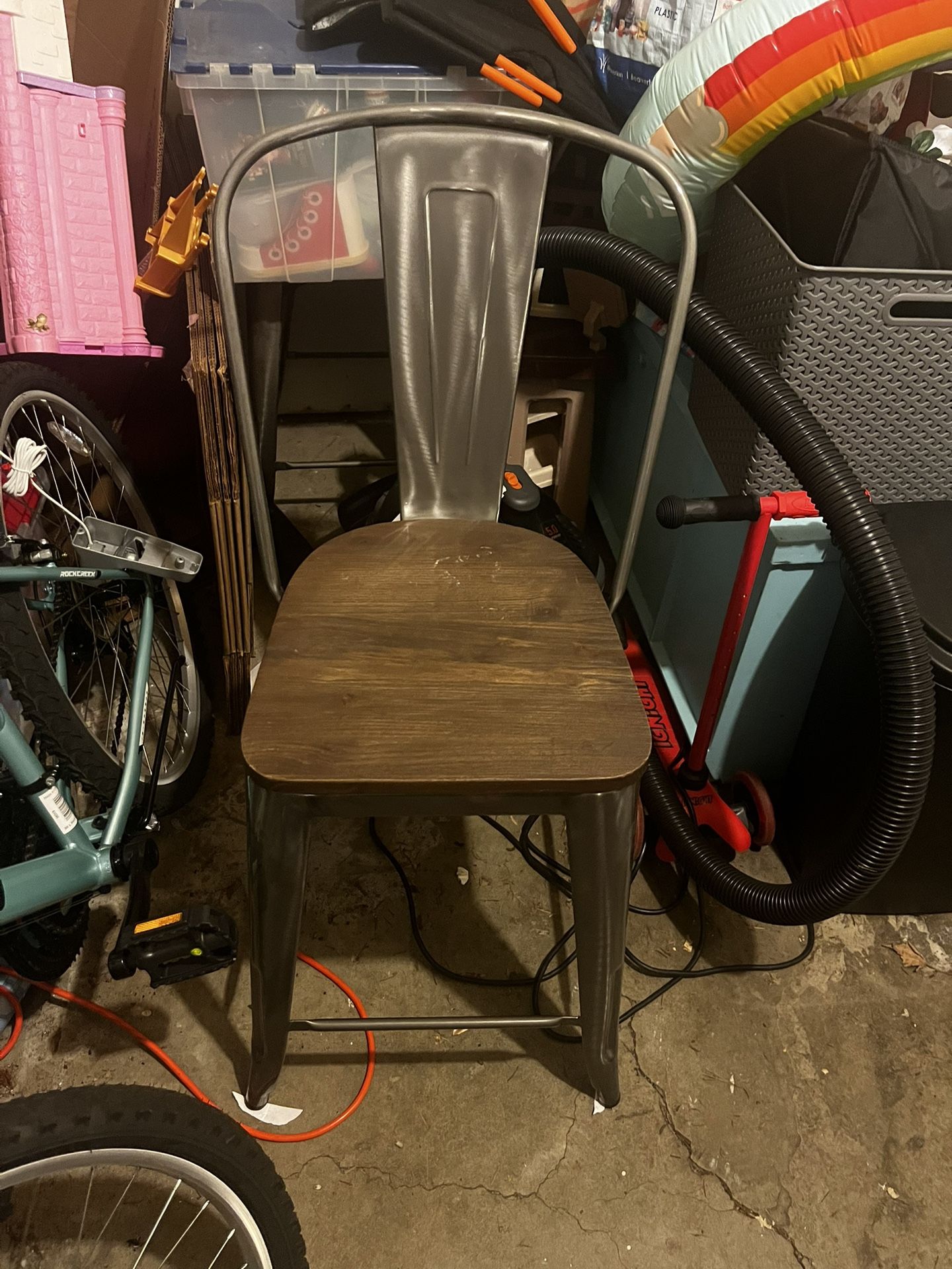Set Of Two Counter Height Metal Stools