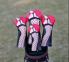 Sexyhose Lace Stocking Golf Headcover Driver, Fairway Wood, Hybrid 4pcs Set