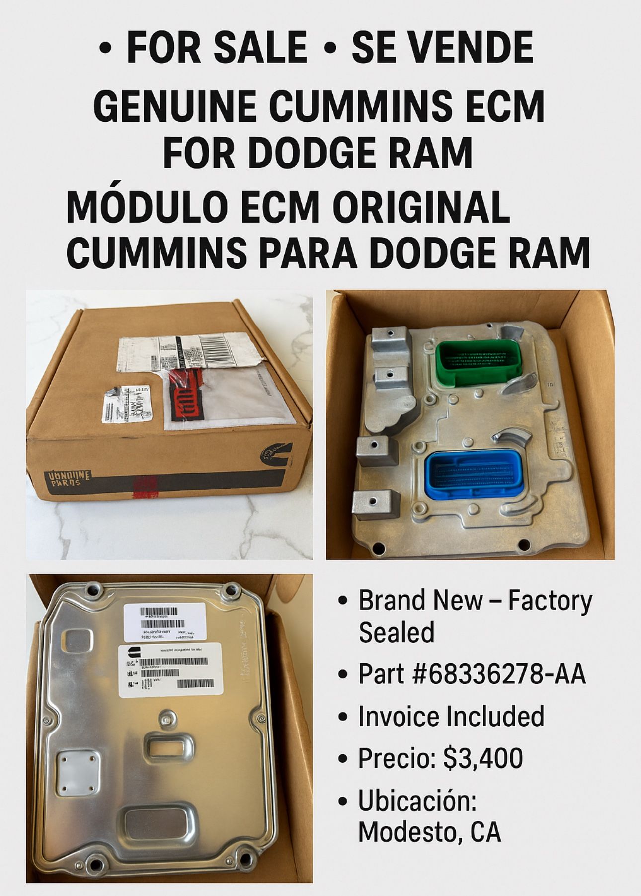 Computadora para camioneta Ford Dodge Ram