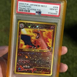 Charizard Neo 2 Psa 10 Pokemon Card 
