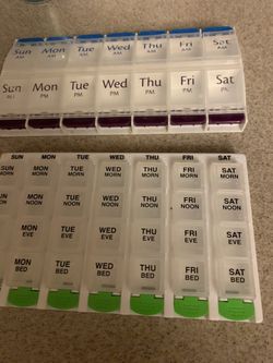 New pill holders case/never used $3.00 ea or $5.00 for both