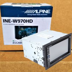 Alpine Car Stereo Touchscreen DVD CD Bluetooth USB Aux HDMI YouTube Netflix Apple Carplay Android Auto INE-W970HD 🚨 Payment Options Available 🚨