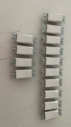 10 Legrand radiant 15-amр Single-pole & Four 3 Way Rocker Light Switches