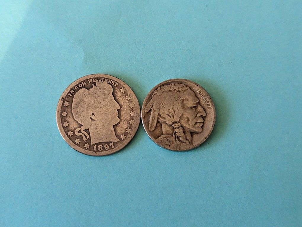 Key Date Coin Lot 1897o Quarter And 1921 Buffalo Nickel,All Products : American Fashion Style Bags On Sale