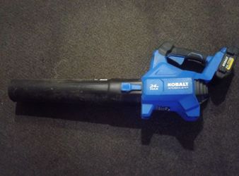 Kobalt 24-volt 500-CFM 120-MPH Battery Handheld Leaf Blower w/ Ultimate Output 4.0 Ah Battery
