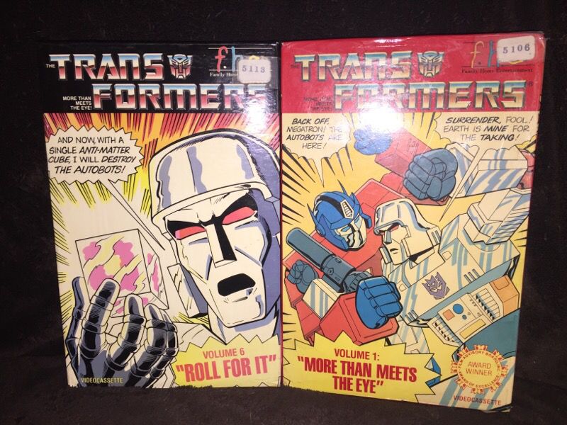 Transformers VHS Tape lot of 2 Very Nice