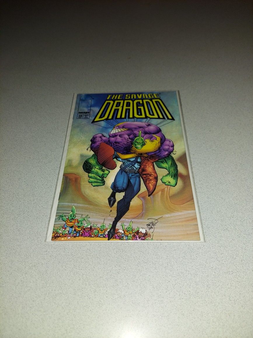 1996 THE SAVAGE DRAGON #28 COMIC BAGGED AND BOARDED