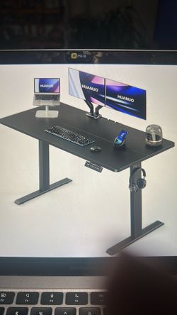 Electric Standing Desk, 55" x 24" Height Adjustable Desk, 4 Memory Height Settings (Used - as new)
