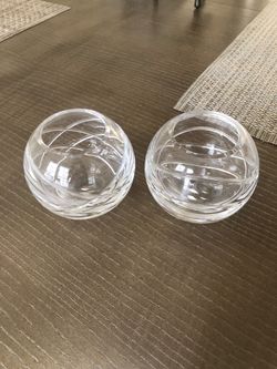 Crystal candle holders