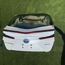 Toyota Prius Prime rear windshield and rear tail lights