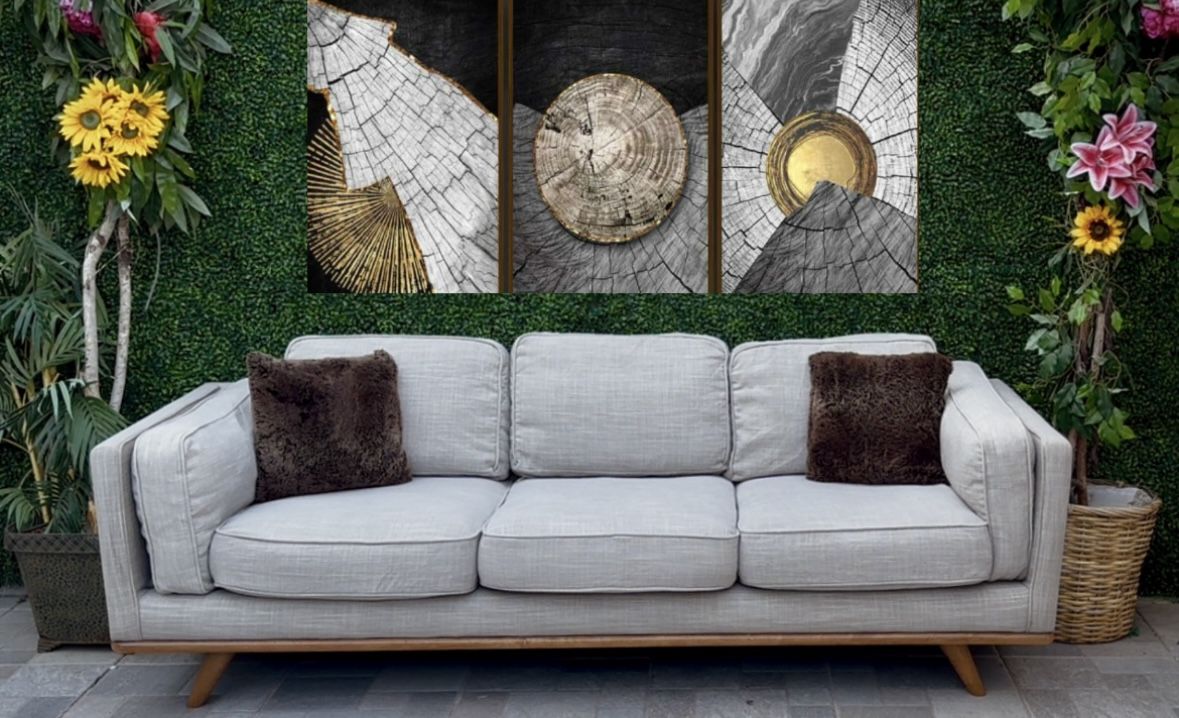 (Free Delivery 🚚) Gray Article Couch