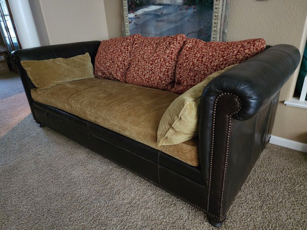 Leather Cushion Couch