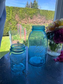 2 vintage Ball jars