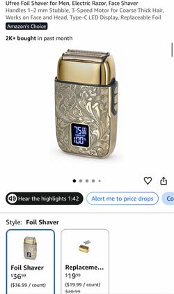 Ufree Men's Electric Foil Shaver