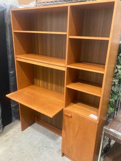 Mid Century Danish Wall Unit Desk