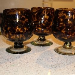 Tortoiseshell Drinking Glass