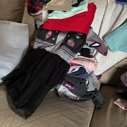 Girls Clothes 7/8 Winter / Summer Shorts And Short Sleeve Shirts 