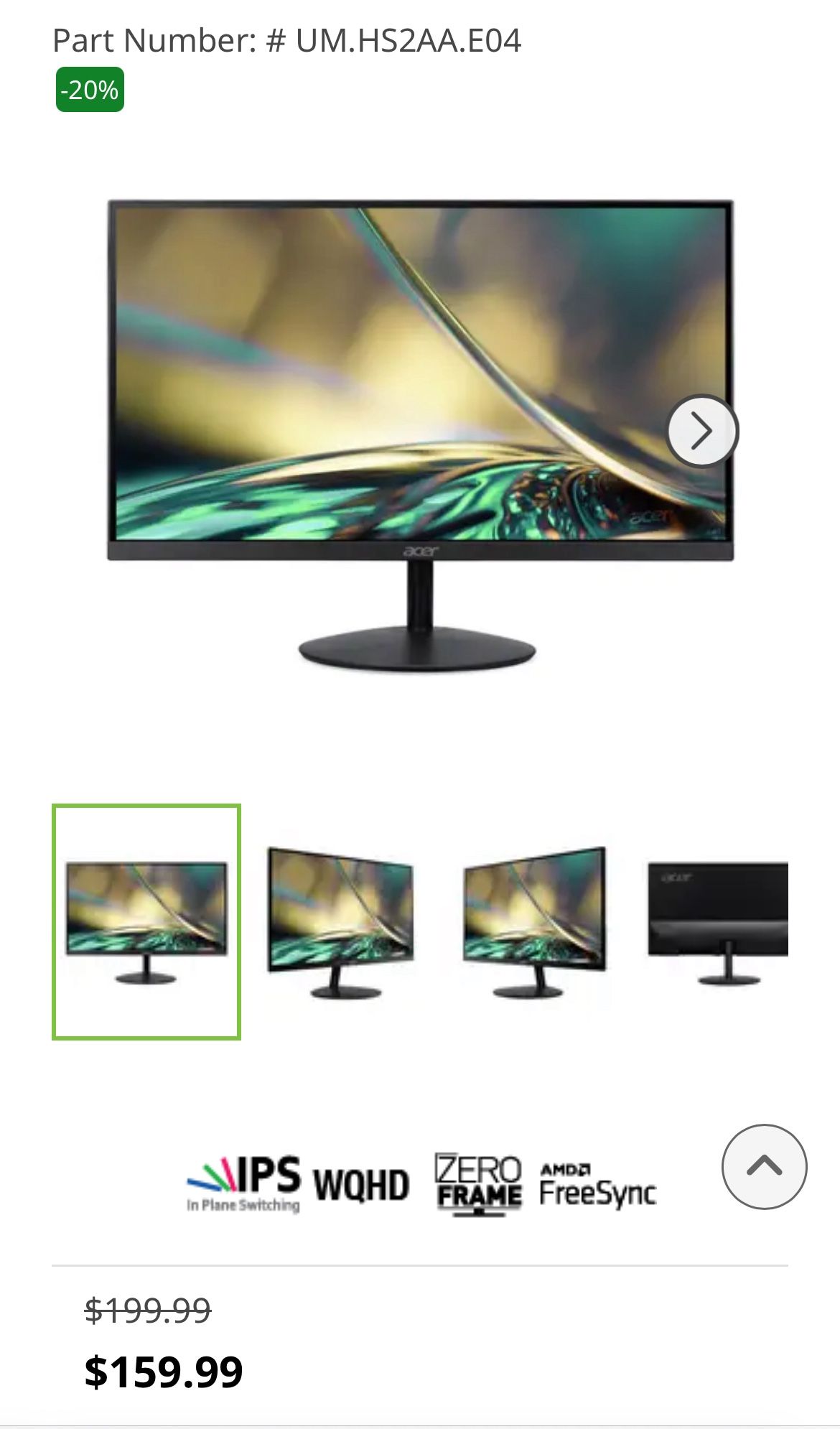 Acer Monitor 24”