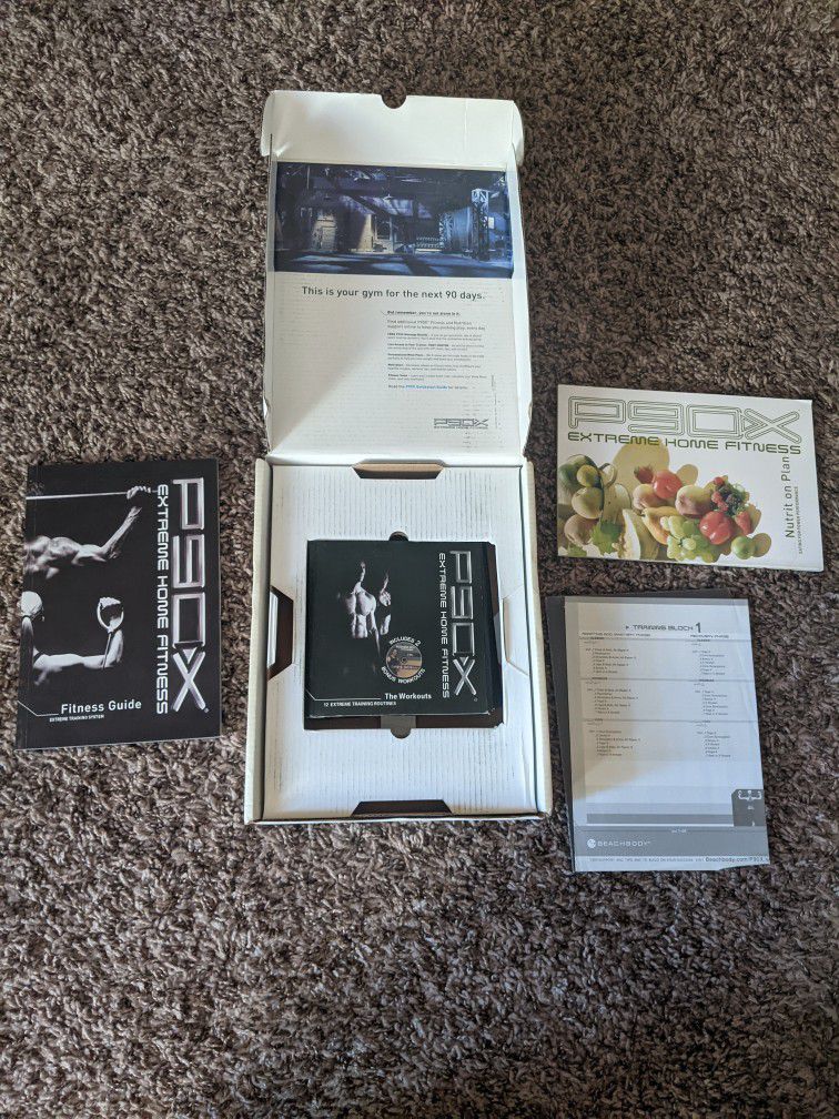 P90X Workout DVDs and Fitness/Nutrition Guides 