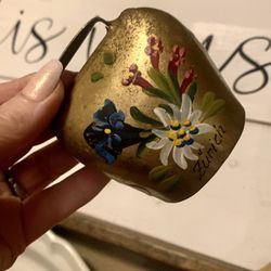 Vintage Working Hand Painted Cowbell