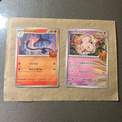 Scream Tail And Lampent Pokémon Cards