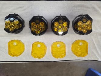Baja Design LP6 Lights with Harness and Amber Protector Covers