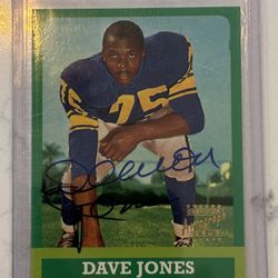 1997 Topps Stars Dave Deacon Jones #6 Rookie Reprints Autographs